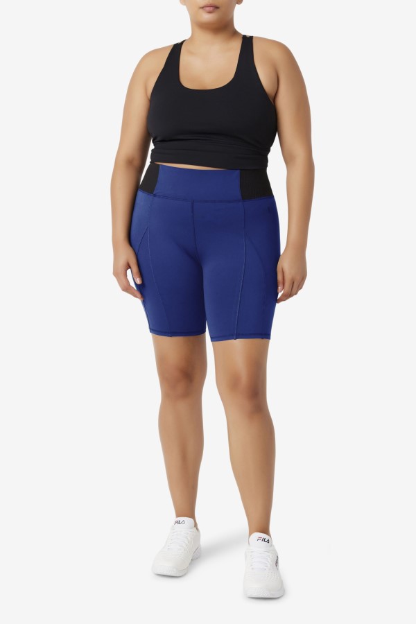 Navy Peony/Black Forza 8\" Texture Bike Short Fila