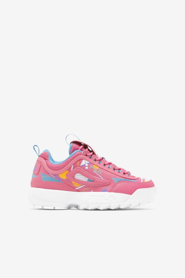 Big Kids' Disruptor 2 Premium Fila Bubblegum/Blue/White