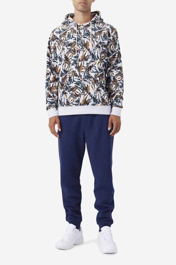 Harbor Mist Print Dinn Hoodie Fila