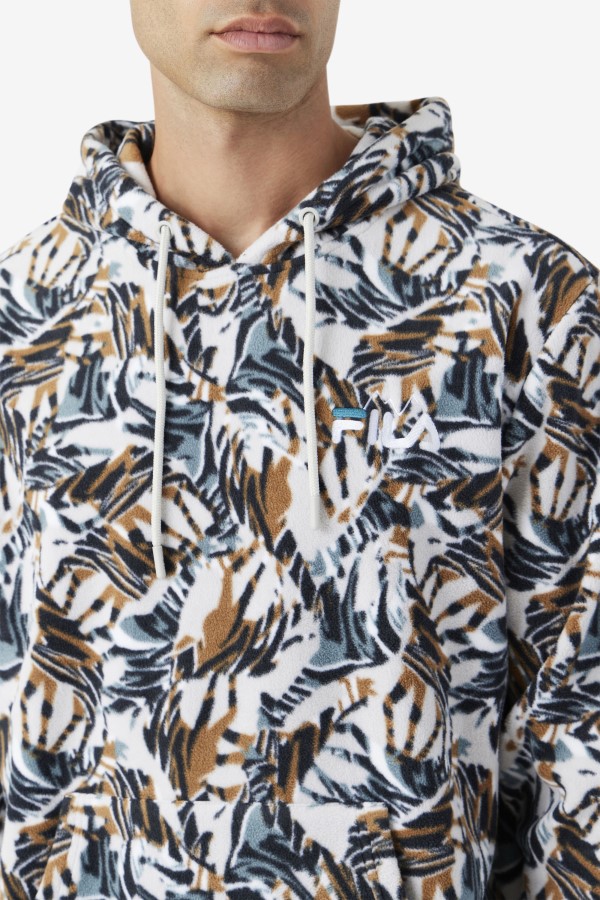 Harbor Mist Print Dinn Hoodie Fila