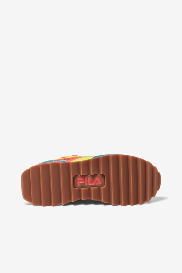 Women\'s Sandenal Orbit Fila Bluefish/Yellow/Fiery Coral