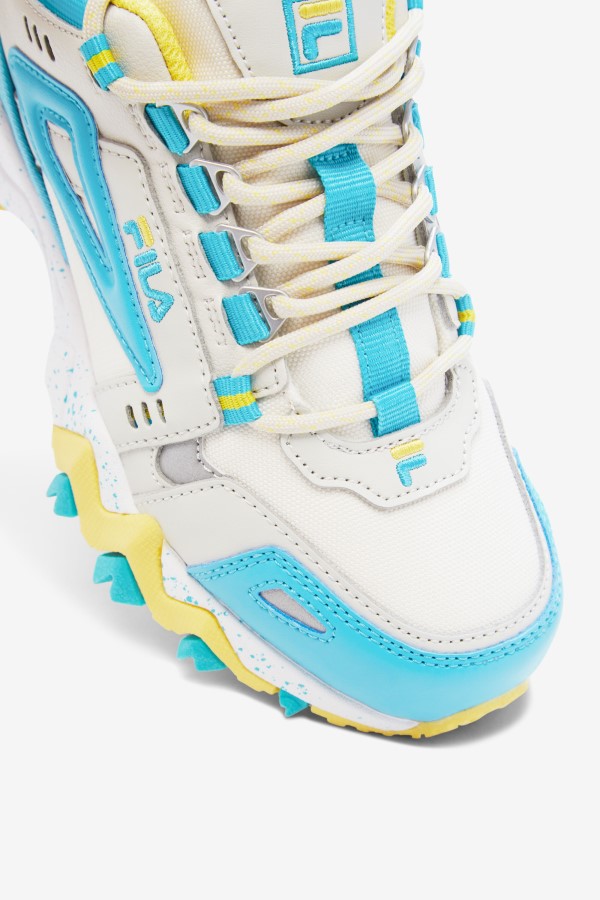 Big Kids\' Oakmont Tr White/Blue/Goldfinch Fila