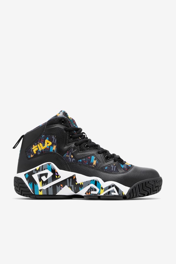 Men's MB Fila Black/June Bug/Saffron