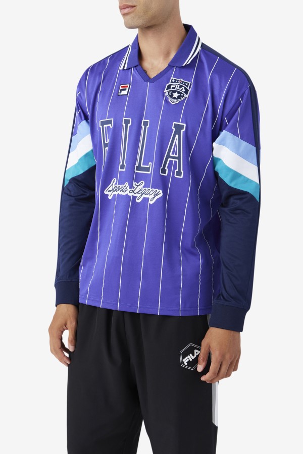 Liberty/Blue/White Fila Kay Goalie Jersey