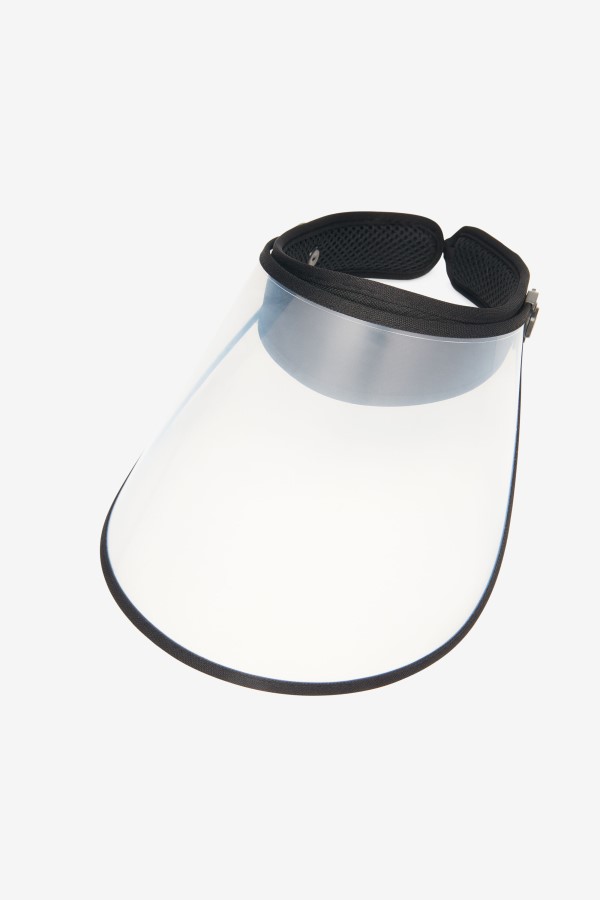 Black/Clear Plastic Face Shield Fila