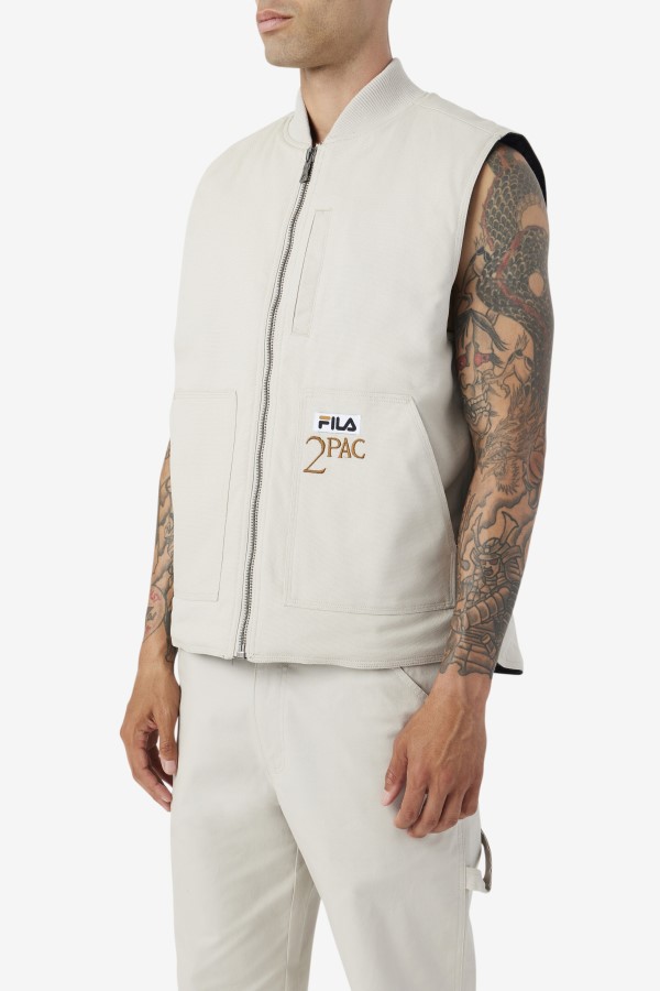 Dove/Black Fila 2Pac Vest