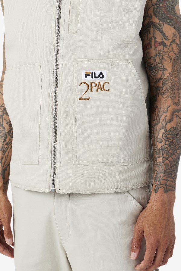 Dove/Black Fila 2Pac Vest