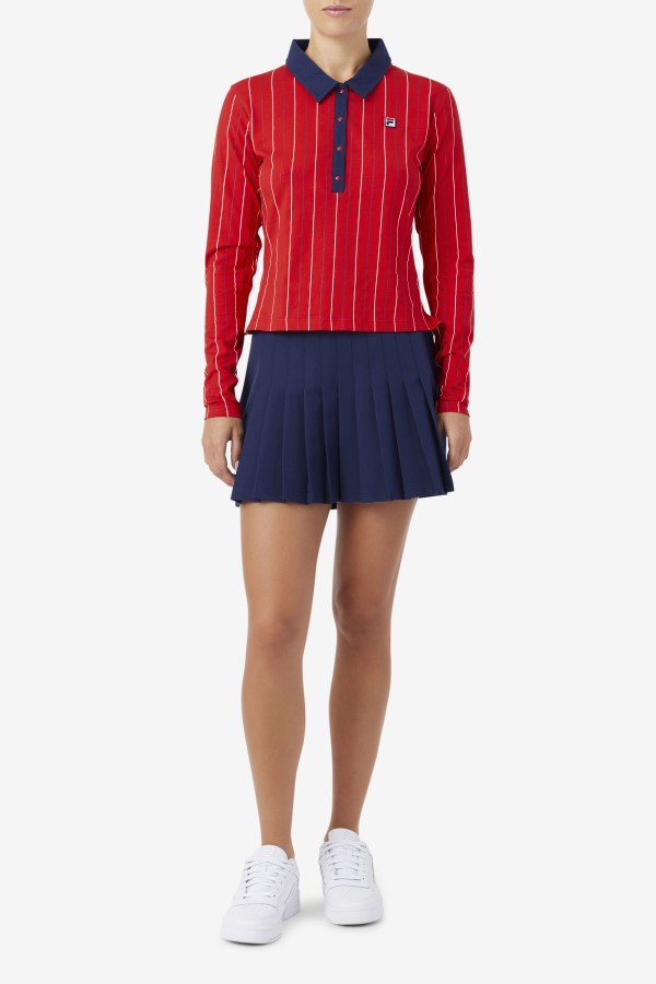 Fila Amy Pleated Skirt Navy
