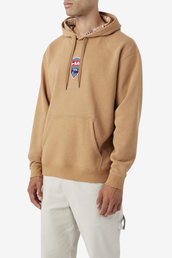 2Pac Patch Hoodie Fila Tobacco Brown