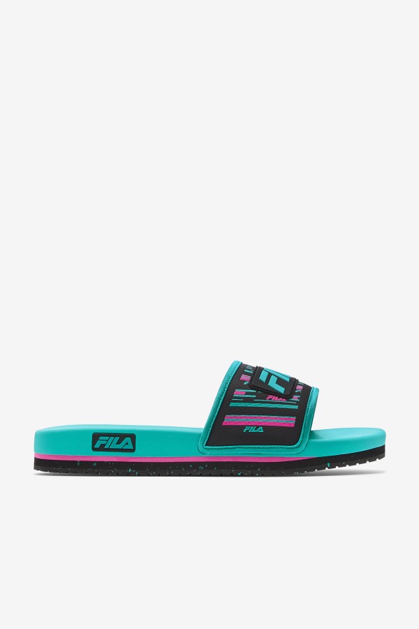 Men's Lunar Slide Fila Black/Pink Glow/Ceramic