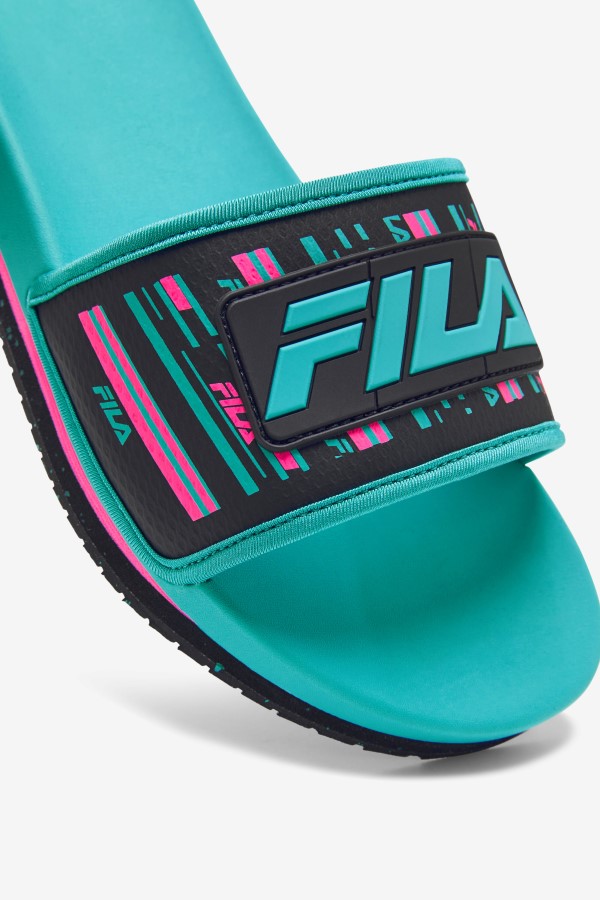 Men\'s Lunar Slide Fila Black/Pink Glow/Ceramic