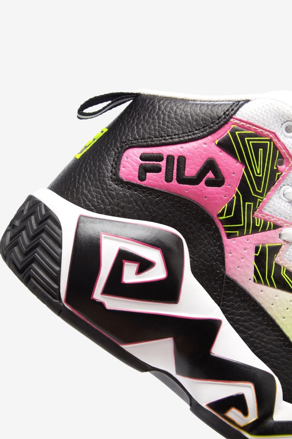 Big Kids\' MB Fila Black/Yellow/White
