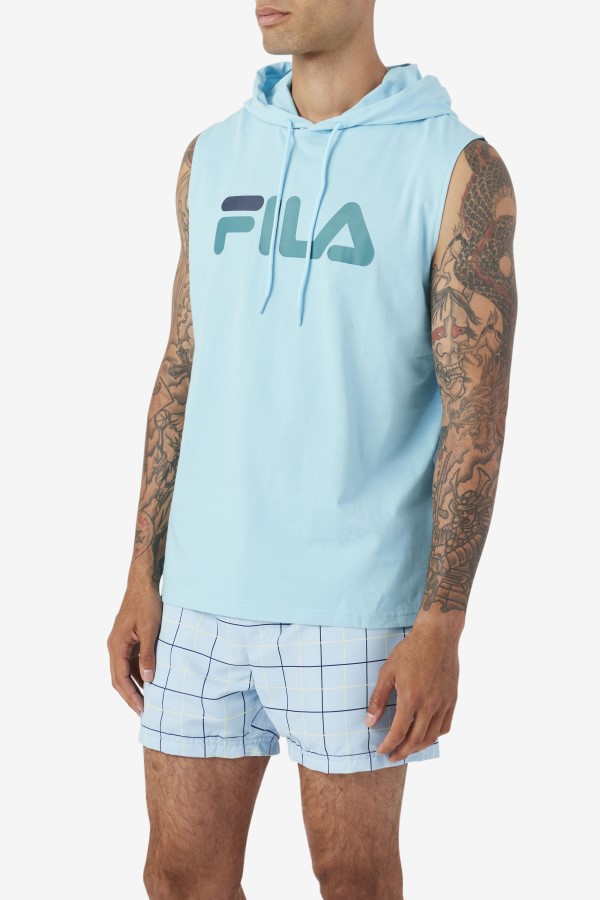 Petit Four/Bayou/Navy Zany Sleeveless Hoodie Fila