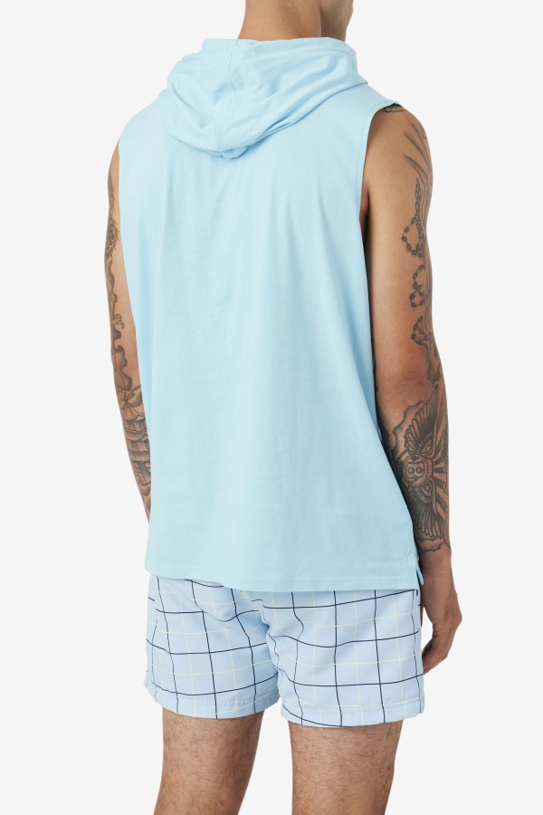 Petit Four/Bayou/Navy Zany Sleeveless Hoodie Fila
