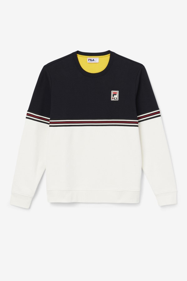 Asha Crew Fila Black/Gardenia/Yellow