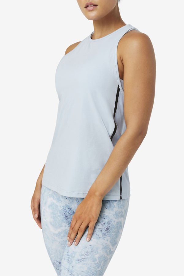 Fi-Lux Loose Tank Top Blue Fog/Black Fila