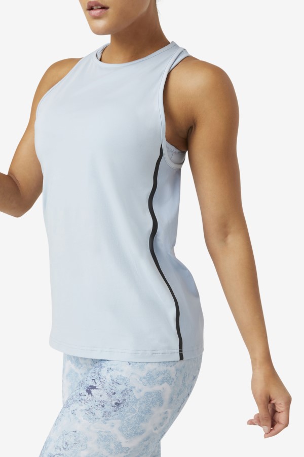 Fi-Lux Loose Tank Top Blue Fog/Black Fila