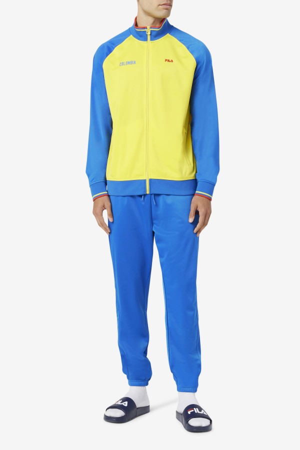 Yellow/Lapis Blue/Fiery Red Colombia Track Jacket Fila
