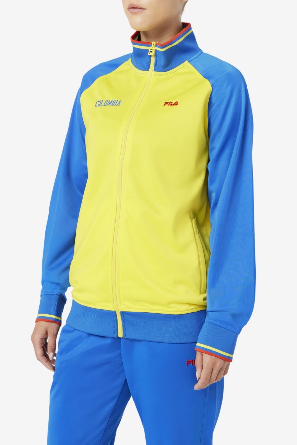 Yellow/Lapis Blue/Fiery Red Colombia Track Jacket Fila