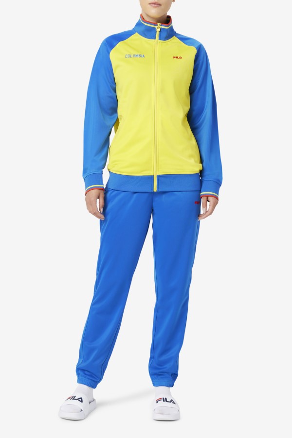 Yellow/Lapis Blue/Fiery Red Colombia Track Jacket Fila