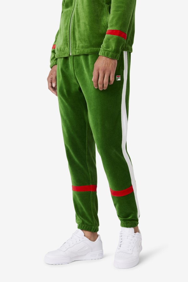 Formal Garden/White/Red Ravid Velour Pant Fila