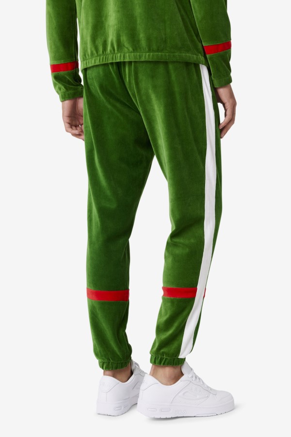 Formal Garden/White/Red Ravid Velour Pant Fila