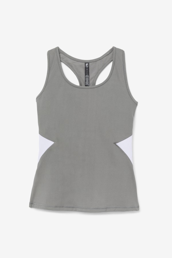Fila Uplift Open Racerback Tank Top Gargoyle/Lavender Blue