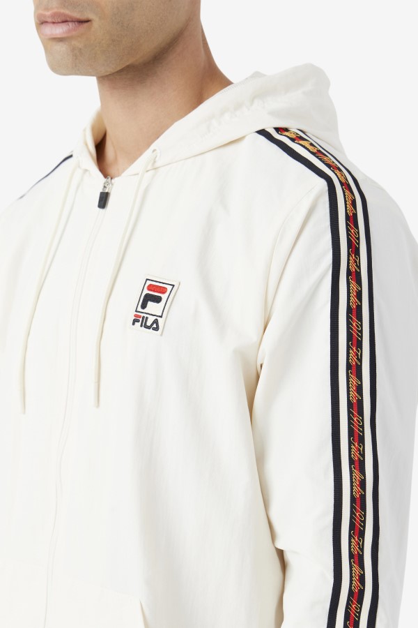 Gardenia/Black/Red Fila Faras Wind Jacket