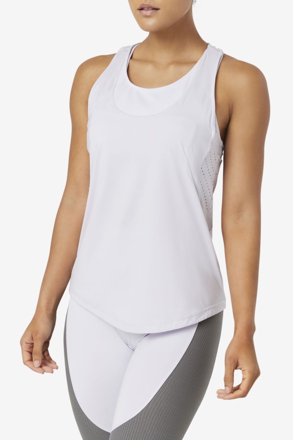 Fila Uplift Textured Racerback Tank Top Lavendrblue