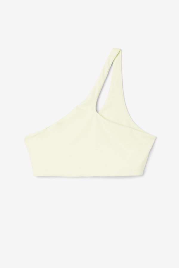 Fila Kady Asymmetric Bra Top Tender Yellow