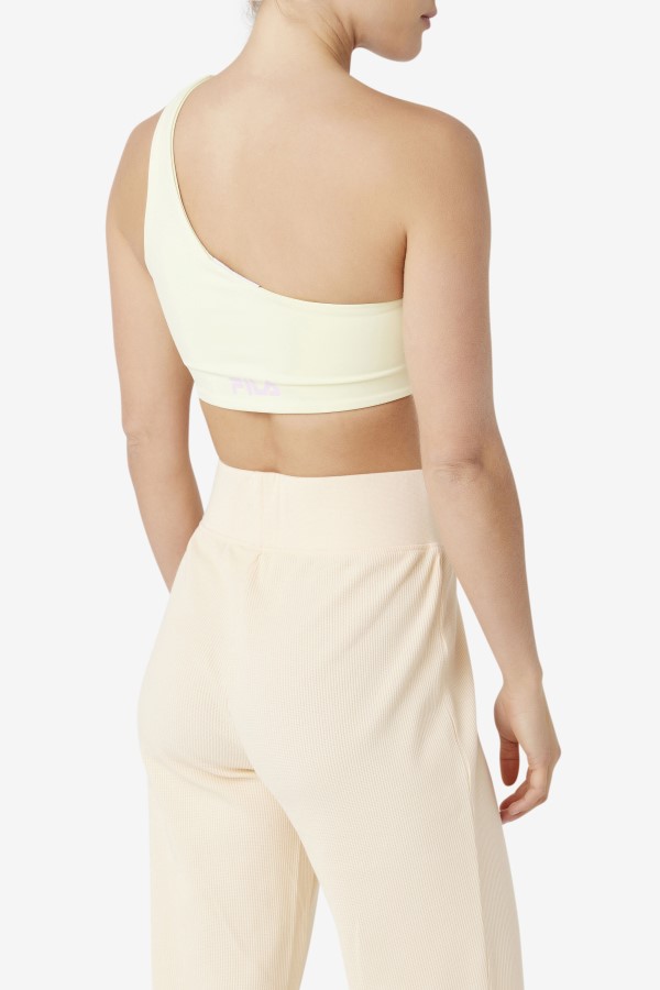 Fila Kady Asymmetric Bra Top Tender Yellow