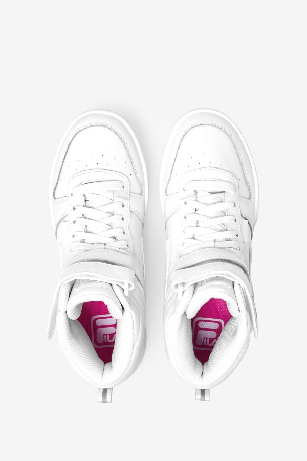White/Pink Glo Women\'s F-14 Lifted Fila
