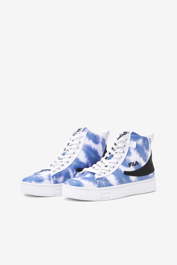 White/Bright Cobalt/Storm Blue Women\'s Gennaio Tie Dye Fila