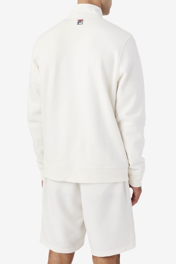 Fila Nima 1/4 Zip Sweatshirt Gardenia/Navy/June Bug