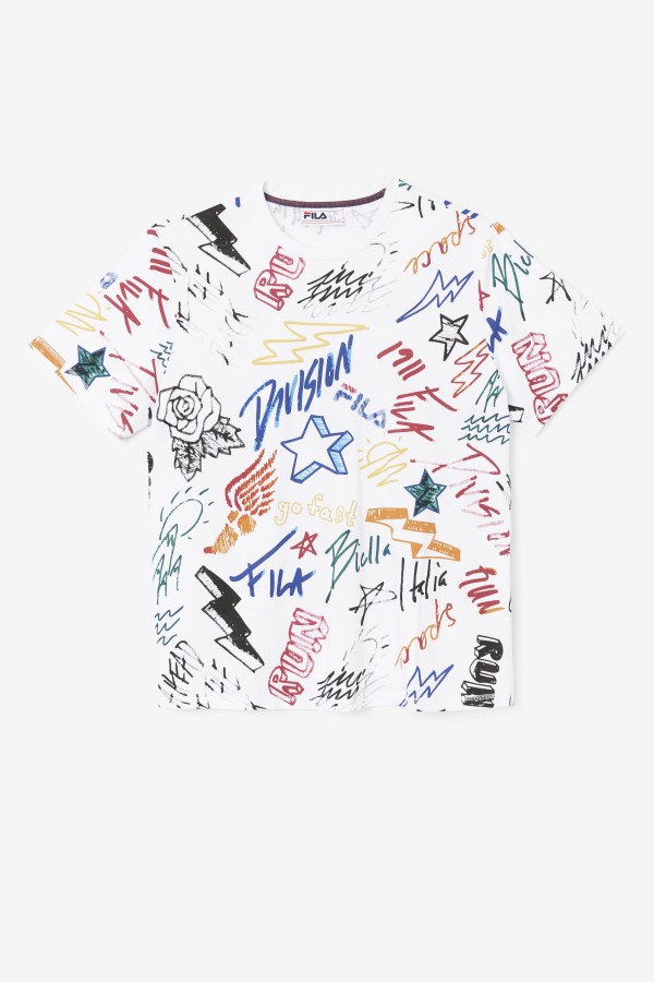 White Fila Hiransh Tee