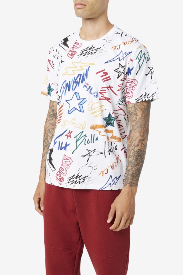 White Fila Hiransh Tee