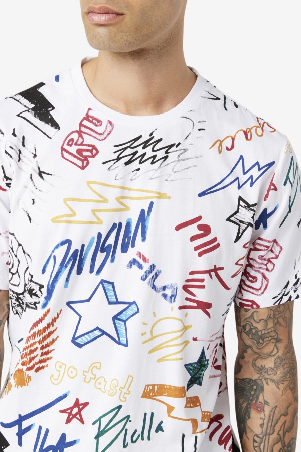 White Fila Hiransh Tee