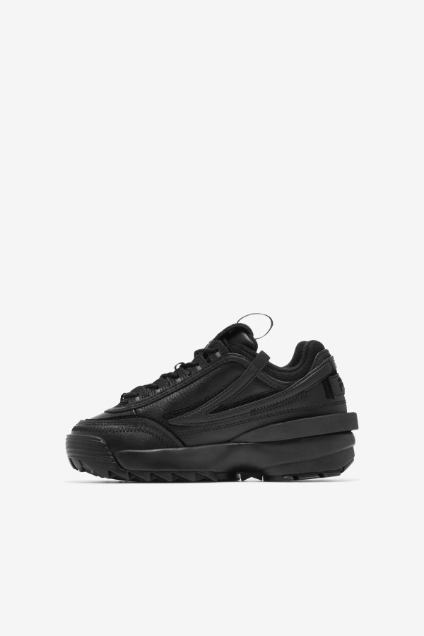 Black Fila Little Kids\' Disruptor 2 Exp
