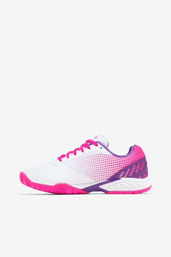 Women\'s Volley Zone Fila White/Pink Glo/Purple