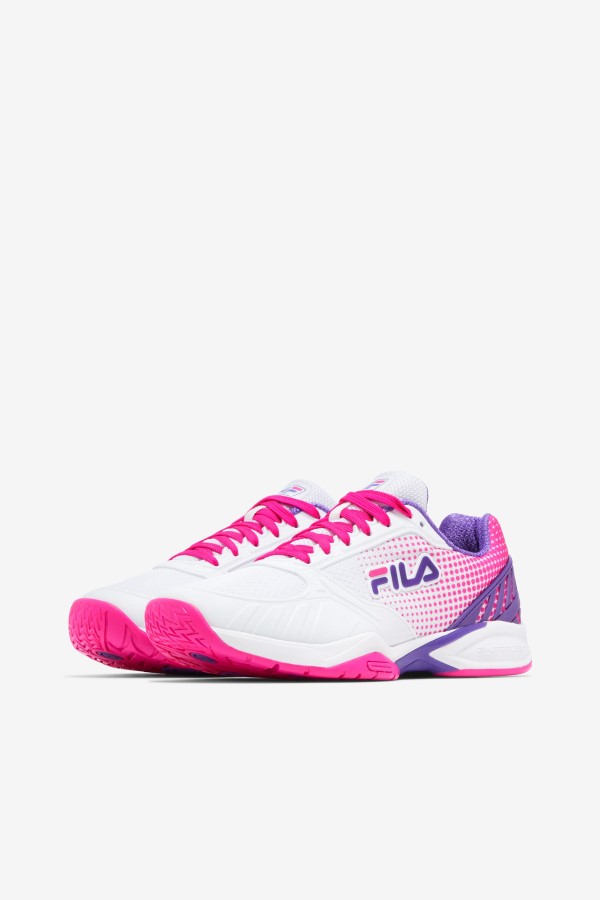 Women\'s Volley Zone Fila White/Pink Glo/Purple