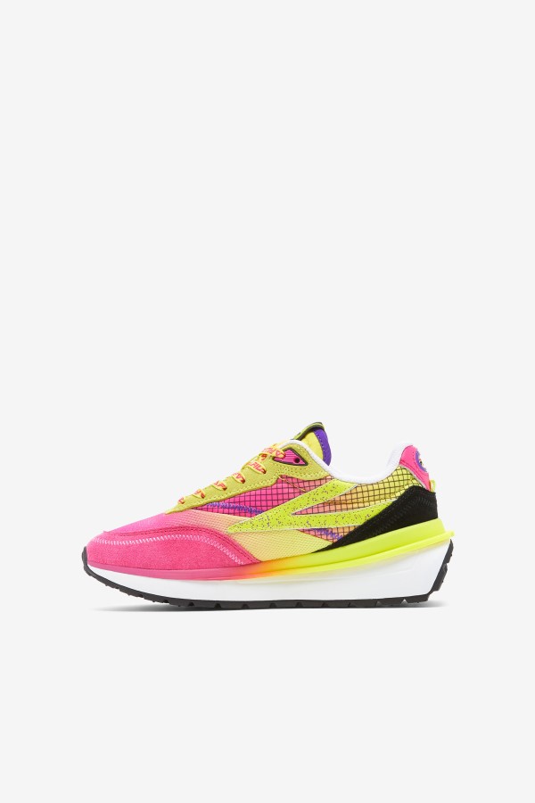 Fila Pink Glo/Sulphur/White Big Kids\' Renno