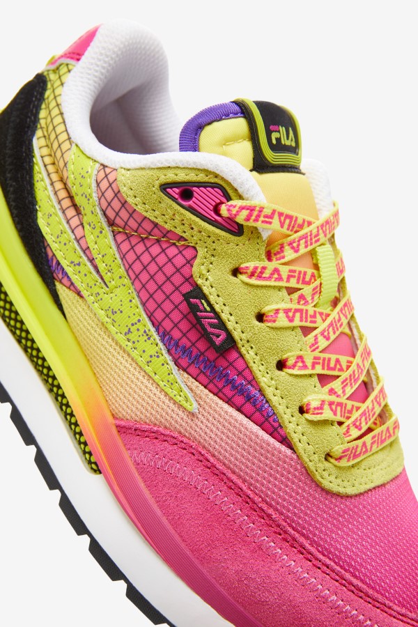Fila Pink Glo/Sulphur/White Big Kids\' Renno