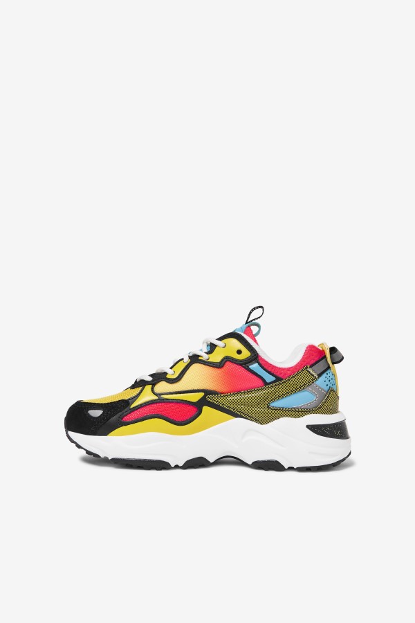 Little Kids\' Ray Tracer Apex Fila Black/Diva Pink/White