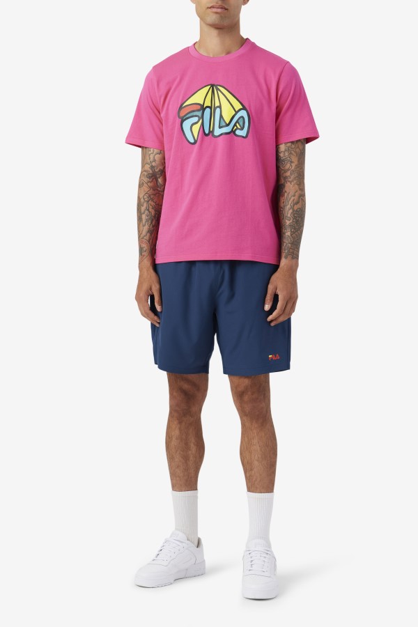 Ravini Short Navy/Yellow/Cherry Tomato Fila
