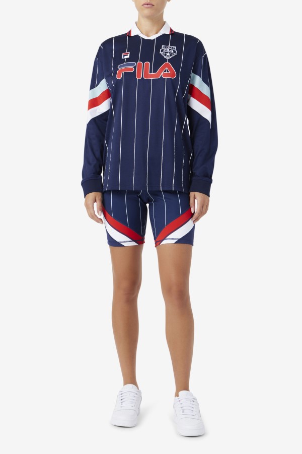 Yareli Bike Short Navy/Red/White Fila