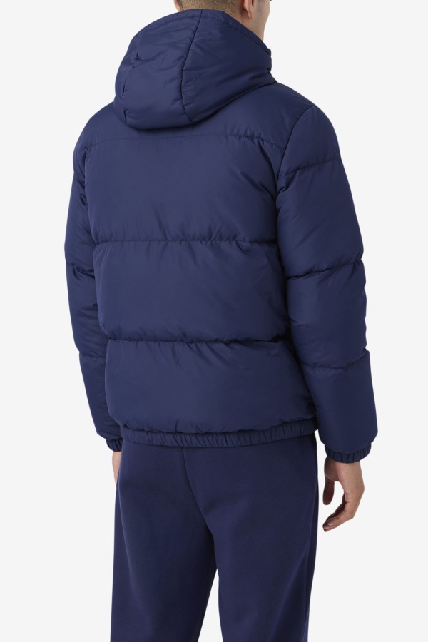 Navy/Red Fila Jake Puffer Jacket