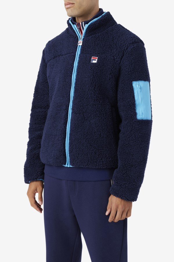 Yale Sherpa Jacket Fila Navy/Aquarius