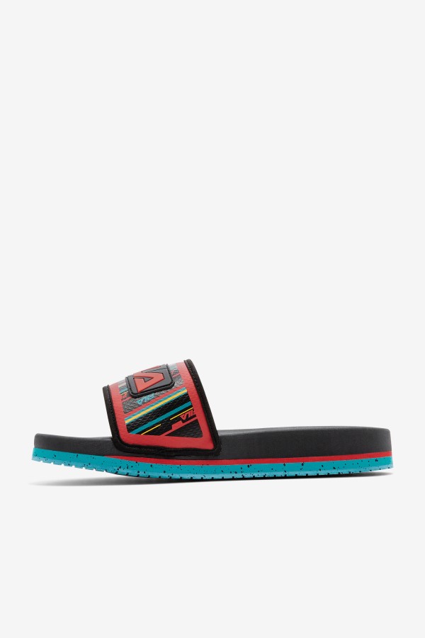 Fila Black/Capri Breeze/Red Men\'s Lunar Slide