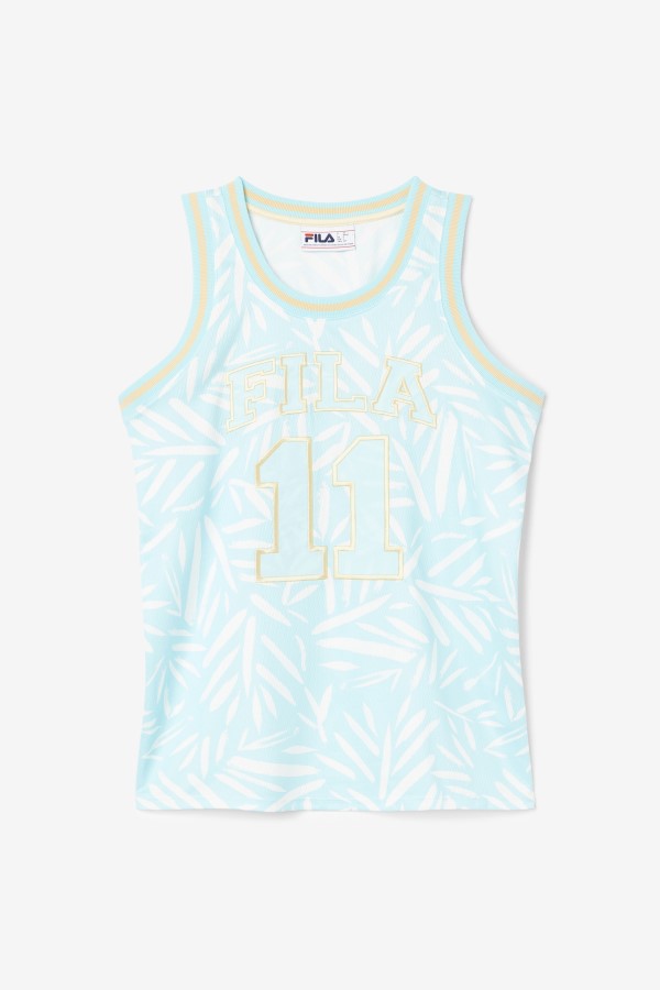 Fila Blue/White Quincy Basketball Jersey