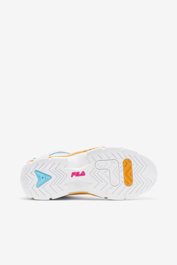 White/Pink Glo/Lemon Fila Women\'s Grant Hill 2